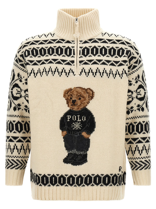 Polo Ralph Lauren Bicolor Wool Cardigan