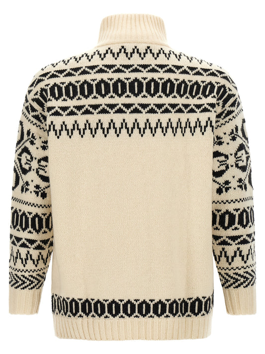 Polo Ralph Lauren Bicolor Wool Cardigan