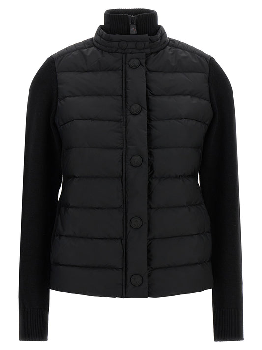 Moncler Grenoble Black Polyamide Cardigan