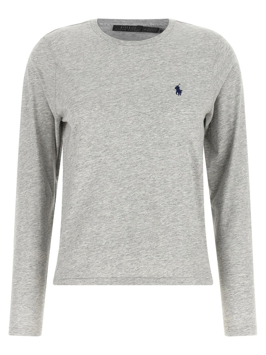Polo Ralph Lauren Gray Cotton Long Sleeve T-Shirt