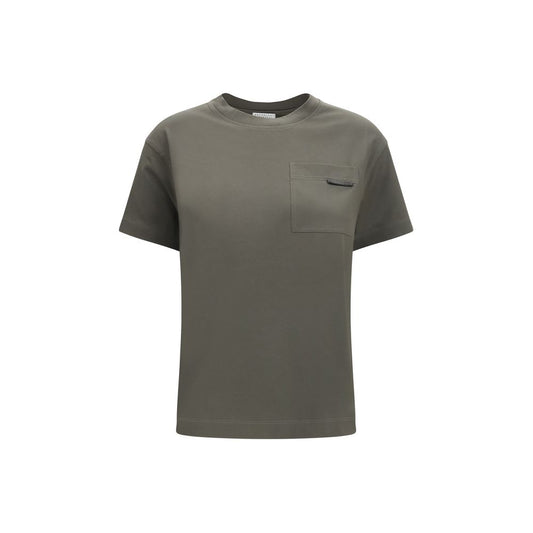 Brunello Cucinelli Bicolor Cotton T-Shirt