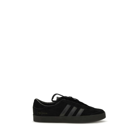 Y-3 Black Calf Leather Bos Taurus Athletic Sneakers