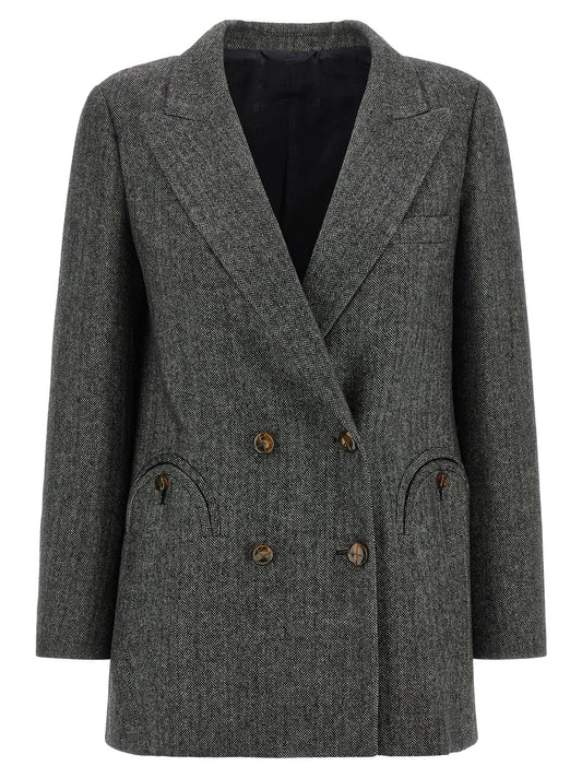 Blazé Milano Gray Virgin Wool Blazer