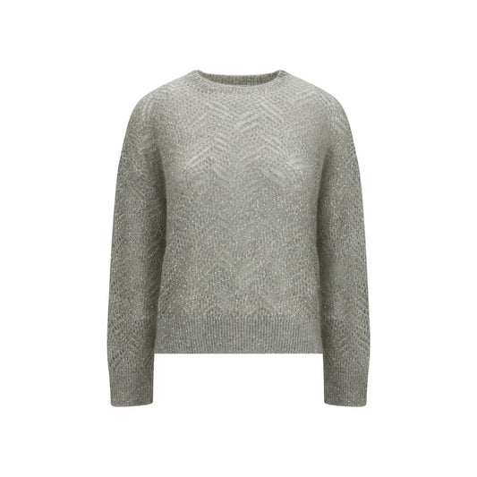 Brunello Cucinelli Gray Linen Sweatshirt