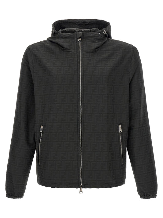 Fendi Black Polyester Shell Jacket