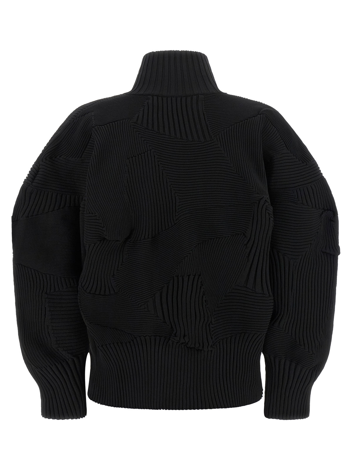 Issey Miyake Black Polyester Full-Length Jacket