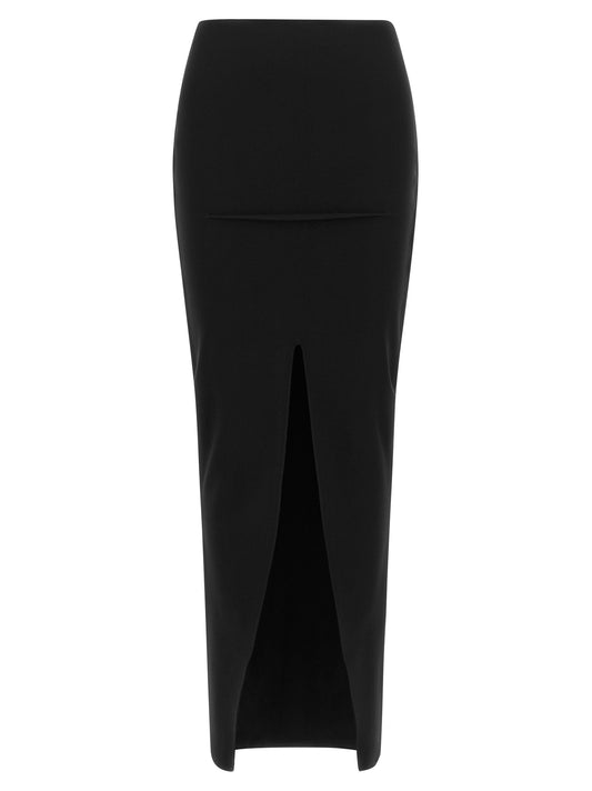 Rick Owens Black Viscose Mini Skirt