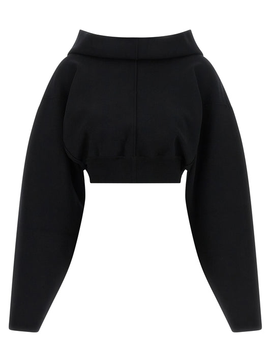 Rick Owens Black Viscose Sweatshirt