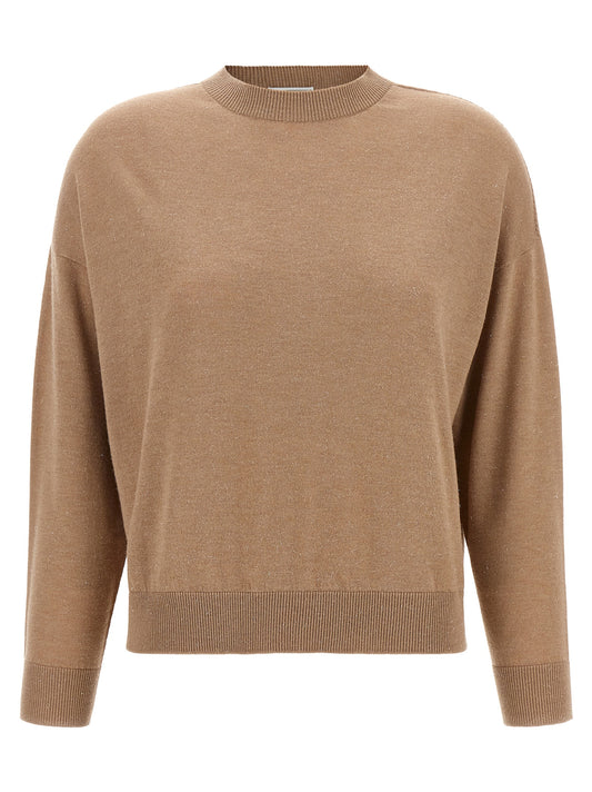 Peserico Beige Virgin Wool Cardigan