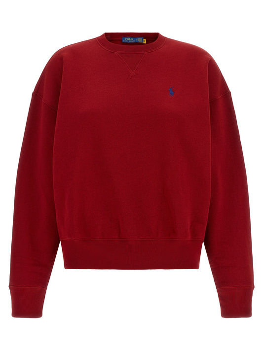 Polo Ralph Lauren Red Cotton Sweatshirt