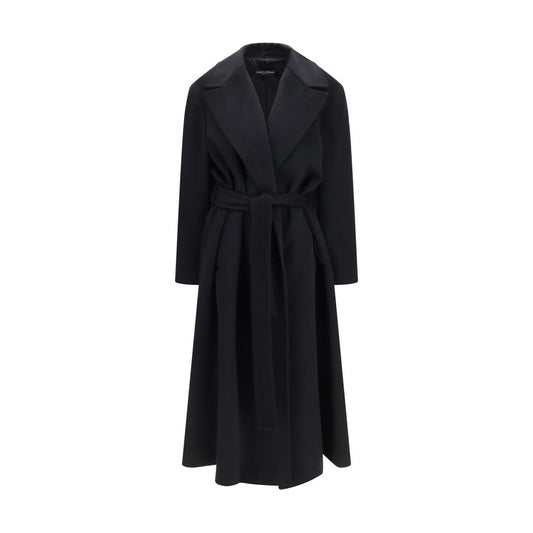 Dolce & Gabbana Black Wool Oves Aries Coat