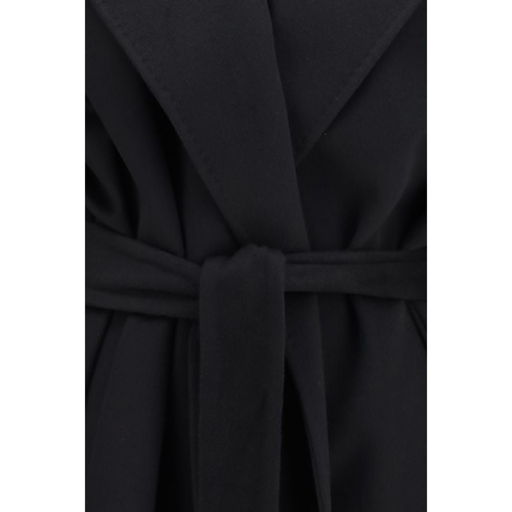 Dolce & Gabbana Black Wool Oves Aries Coat