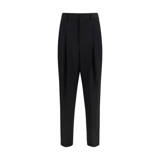 Dolce & Gabbana Black Wool Oves Aries Dress Pants