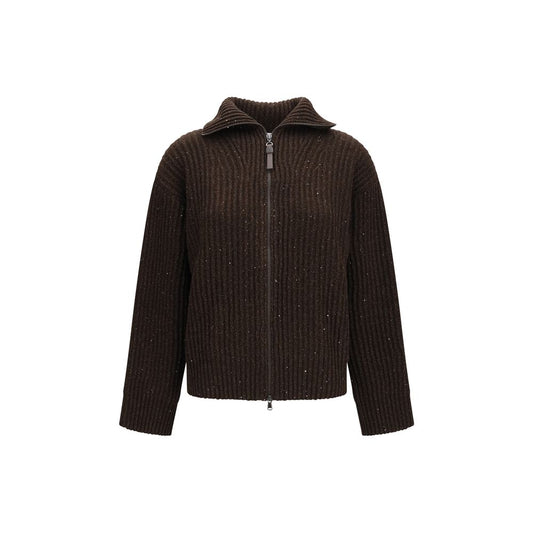 Brunello Cucinelli Brown Cashmere Sweatshirt
