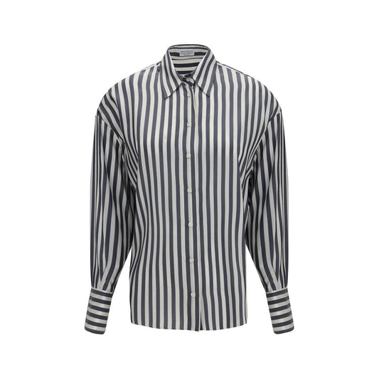 Brunello Cucinelli Multicolor Silk Shirt