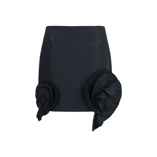 Blumarine Black Polyester Mini Skirt