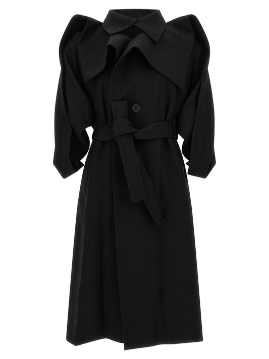 Issey Miyake Black Wool Coat