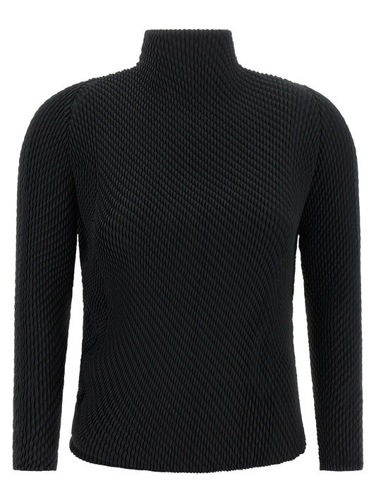Issey Miyake Black Polyester Shirt