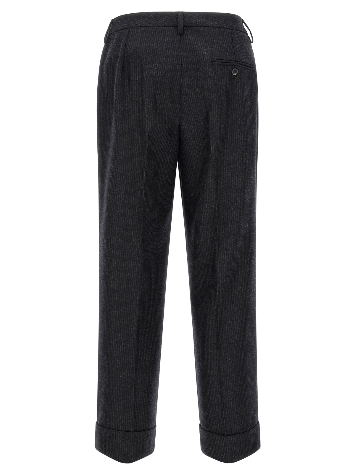 Alberto Biani Gray Wool Casual Pants