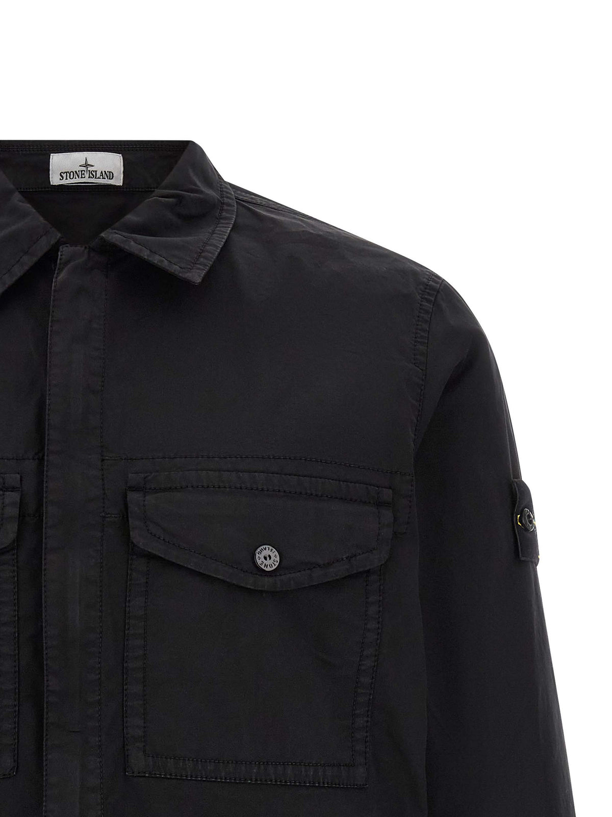 Stone Island Black Cotton Blouse