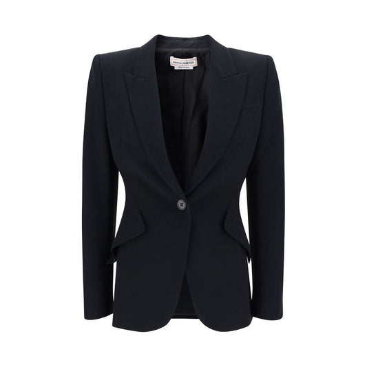 Alexander McQueen Black Acetate Blazer
