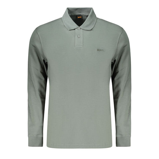 Hugo Boss Green Cotton Polo Shirt