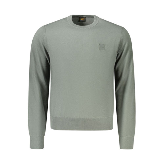 Hugo Boss Green Cotton Sweatshirt