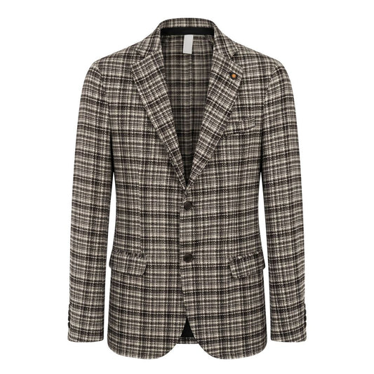 Roberto Pepe Luxury Beige Cotton Men Jacket
