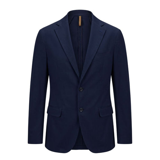 Roberto Pepe Luxury Blue Cotton Men Jacket