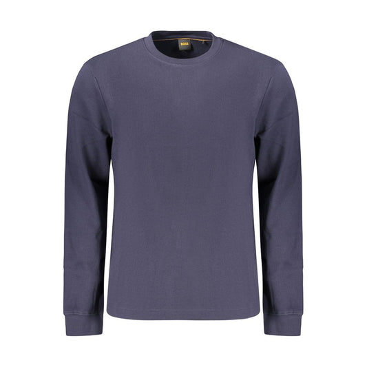 Hugo Boss Blue Cotton Mens Shirt