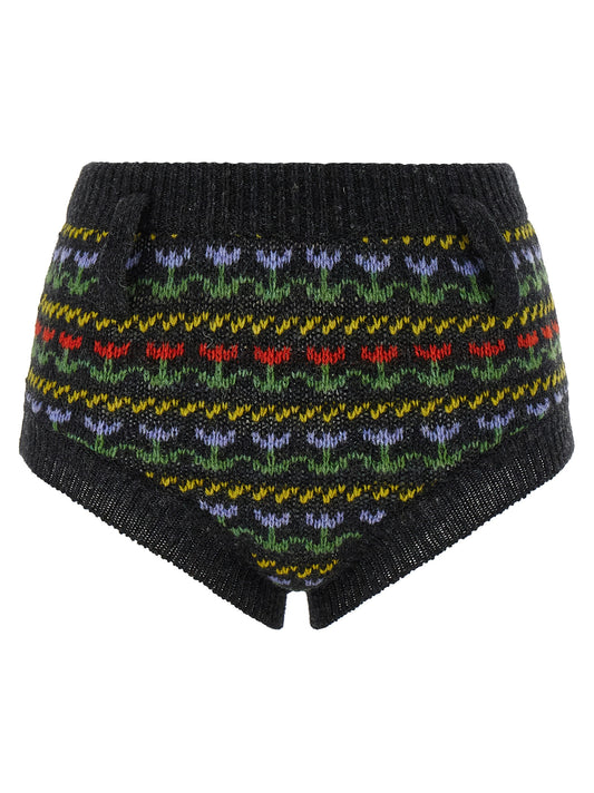 Marni Gray Virgin Wool Bermuda Shorts