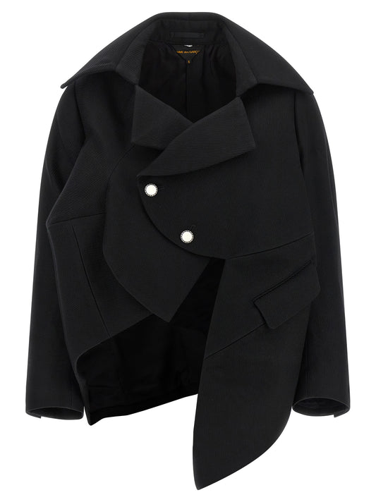 Comme Des Garçons Black Wool Blazer
