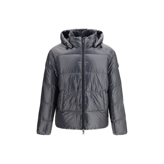 Moose Knuckles Gray Nylon Shell Jacket