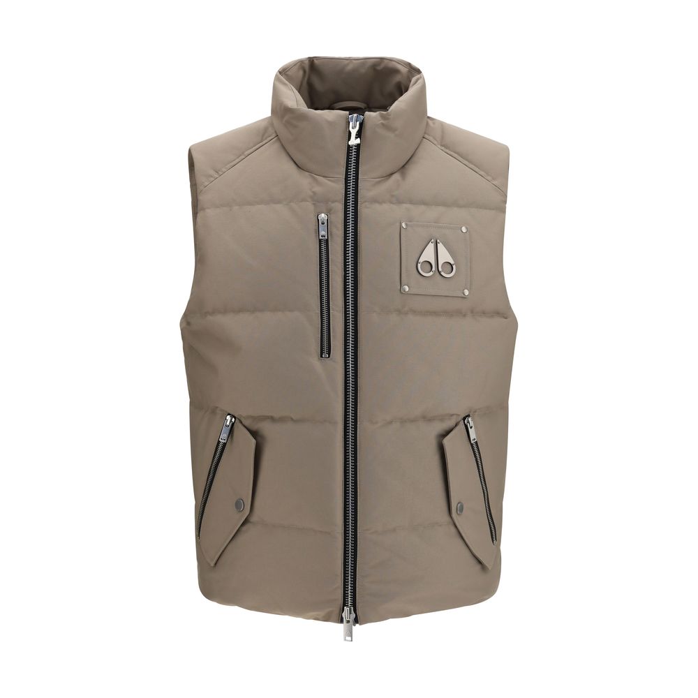 Moose Knuckles Beige Cotton Sleeveless Jacket