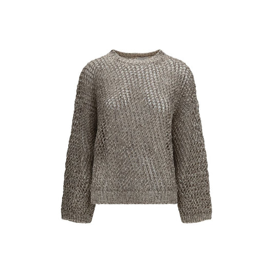 Brunello Cucinelli Beige Silk Sweatshirt