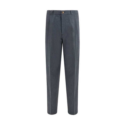 Brunello Cucinelli Gray Wool Oves Aries Dress Pants
