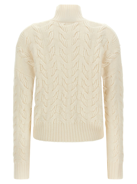 Max Mara White Wool Cardigan