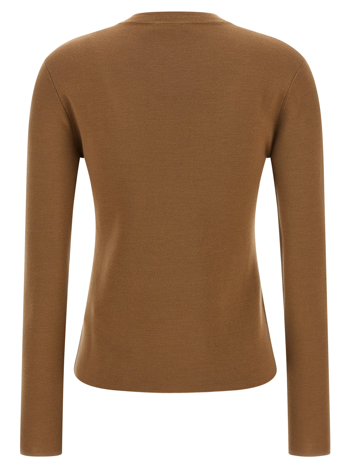 Max Mara Beige Virgin Wool Cardigan
