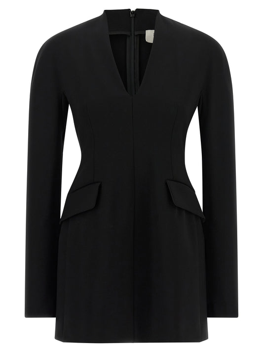 Sportmax Black Viscose Short Dress