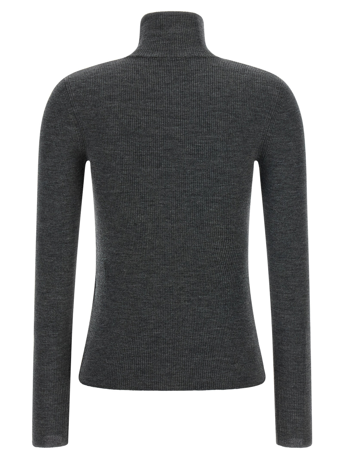 Max Mara Gray Virgin Wool Cardigan