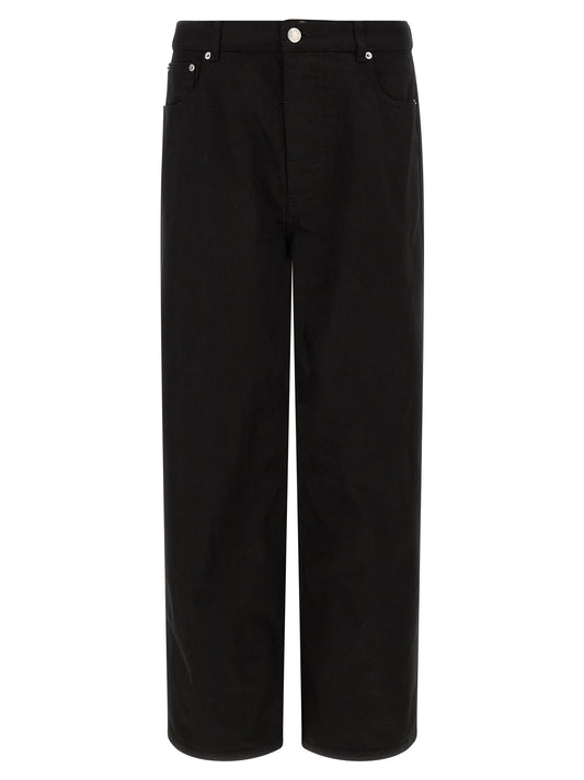 Ami Paris Black Cotton Relaxed Fit Jeans
