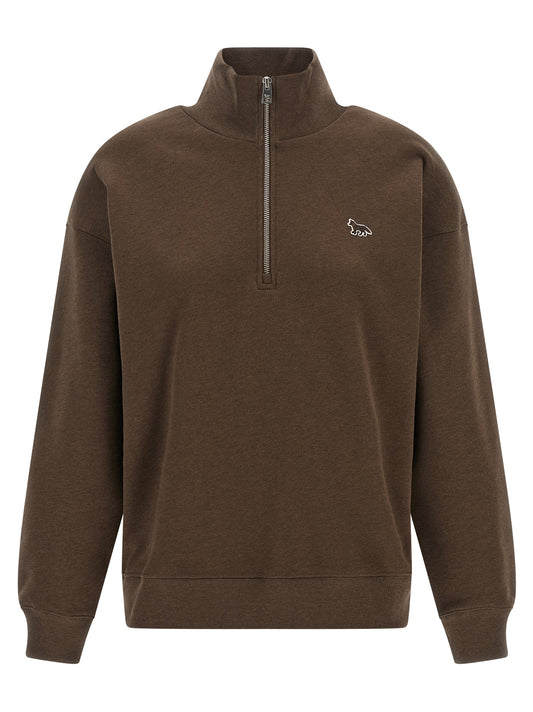Maison Kitsuné Brown Organic Cotton Sweatshirt