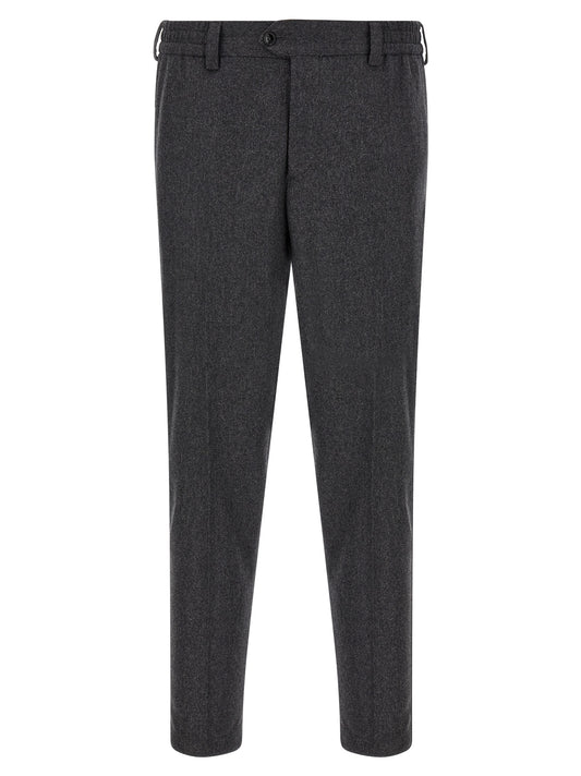 PT Torino Gray Virgin Wool Dress Pants