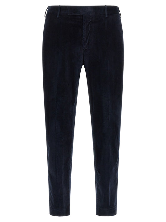 PT Torino Blue Cotton Casual Pants