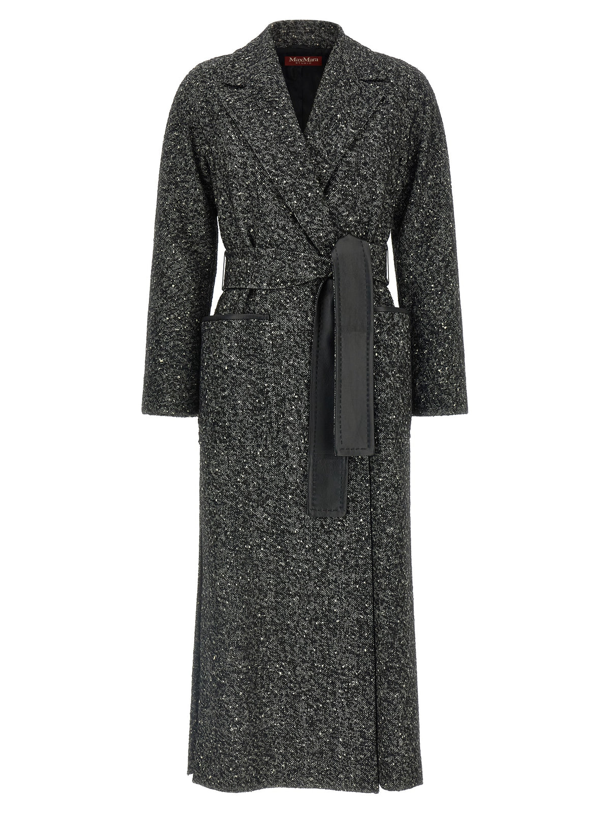 Max Mara Bicolor Virgin Wool Coat