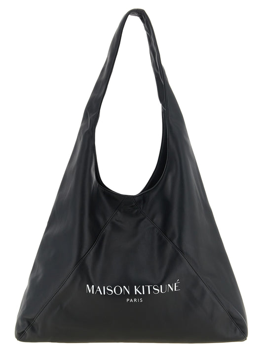 Maison Kitsuné Black Polyethylene Shoulder Bag