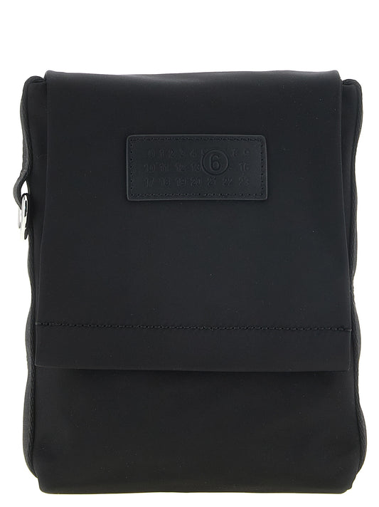 MM6 Maison Margiela Black Polyamide Crossbody Bag