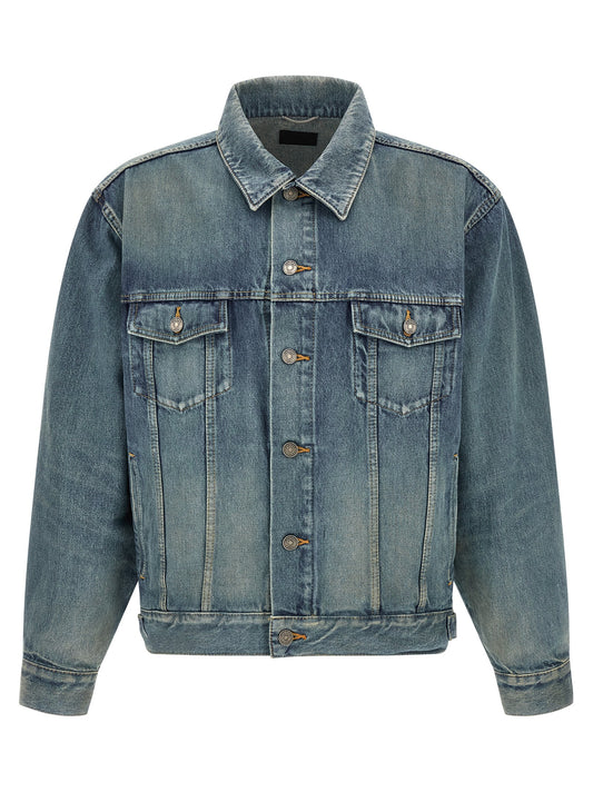 Saint Laurent Blue Cotton Denim Jacket