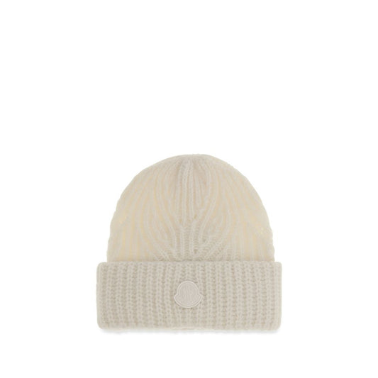 Moncler Beige Wool Oves Aries Beanie