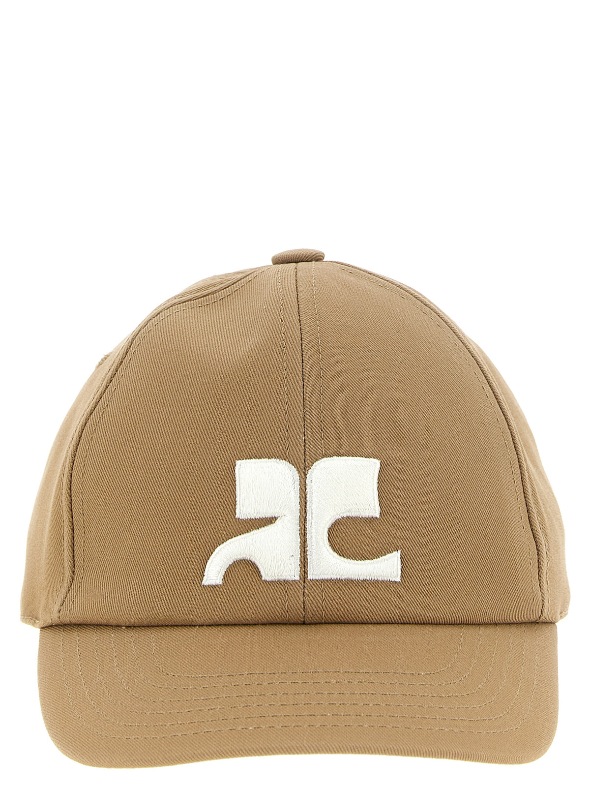 Courrèges Beige Cotton Cap (Baseball Hat)